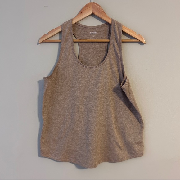 Girlfriend Collective Tan ReSet Relaxed Tank - Picture 2 of 4
